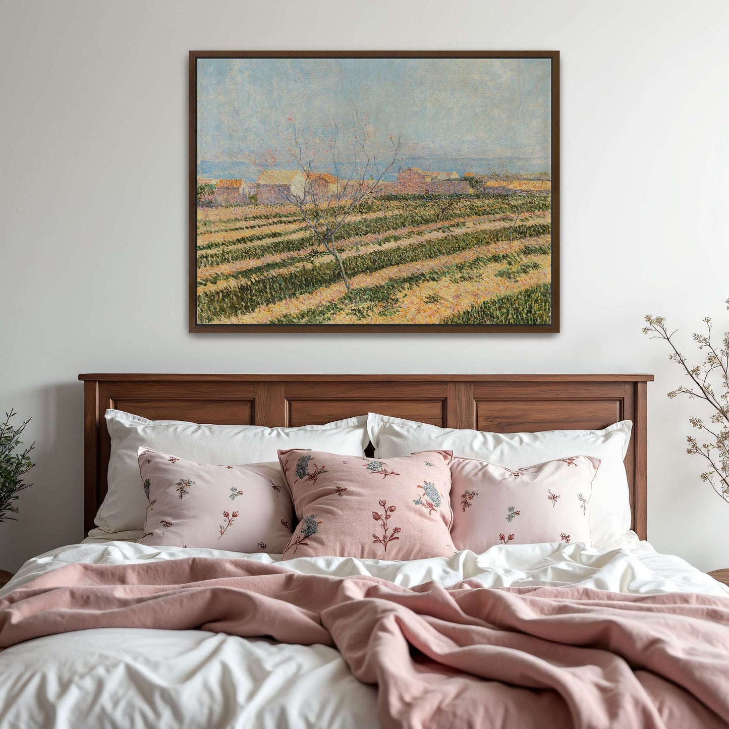 Countryside landscape with a tree by Paul Baum