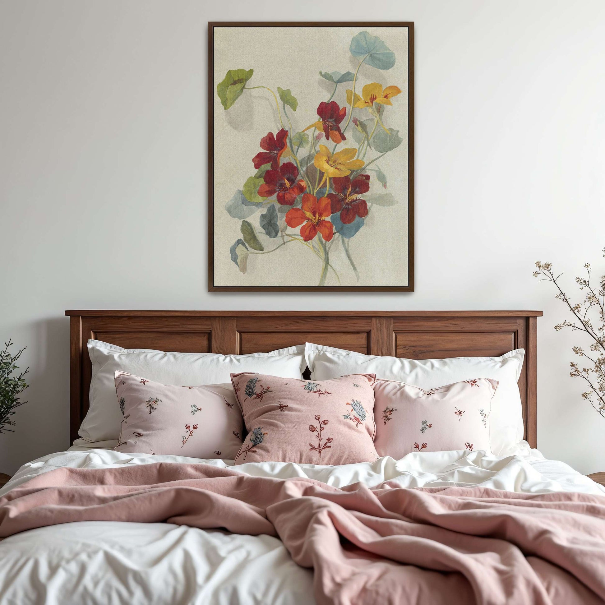 Watercolor painting of nasturtiums by Deborah Griscom Passmore