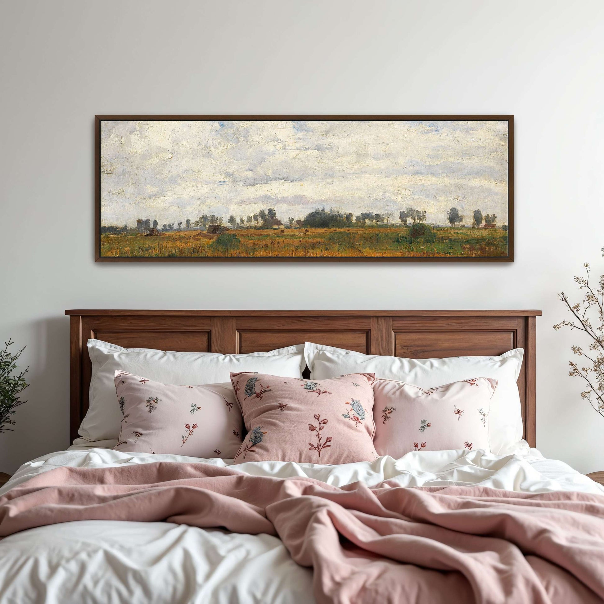 Rural landscape with cloudy sky by Paul Baum