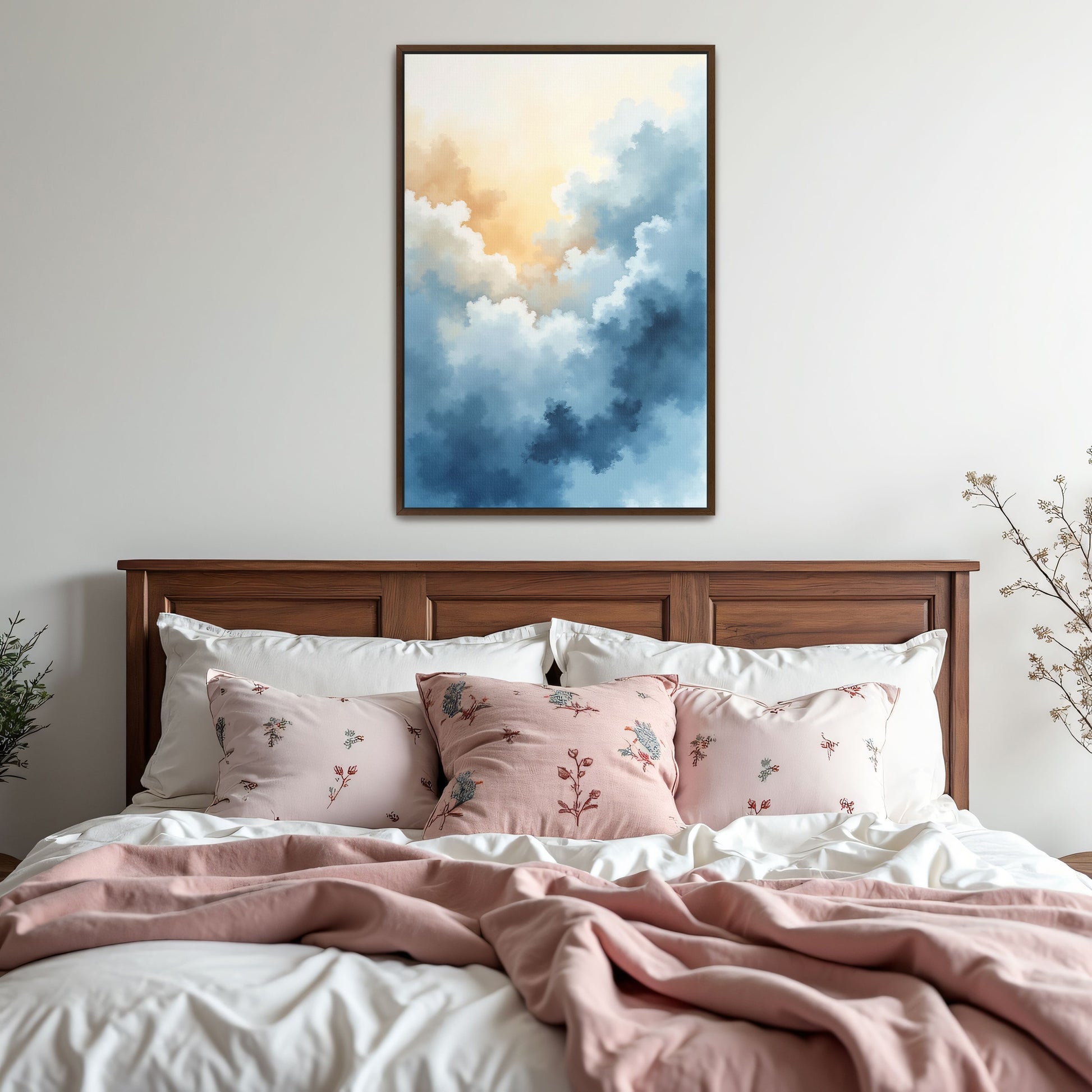 Abstract Sky Watercolor Clouds By Yara Rabibzad