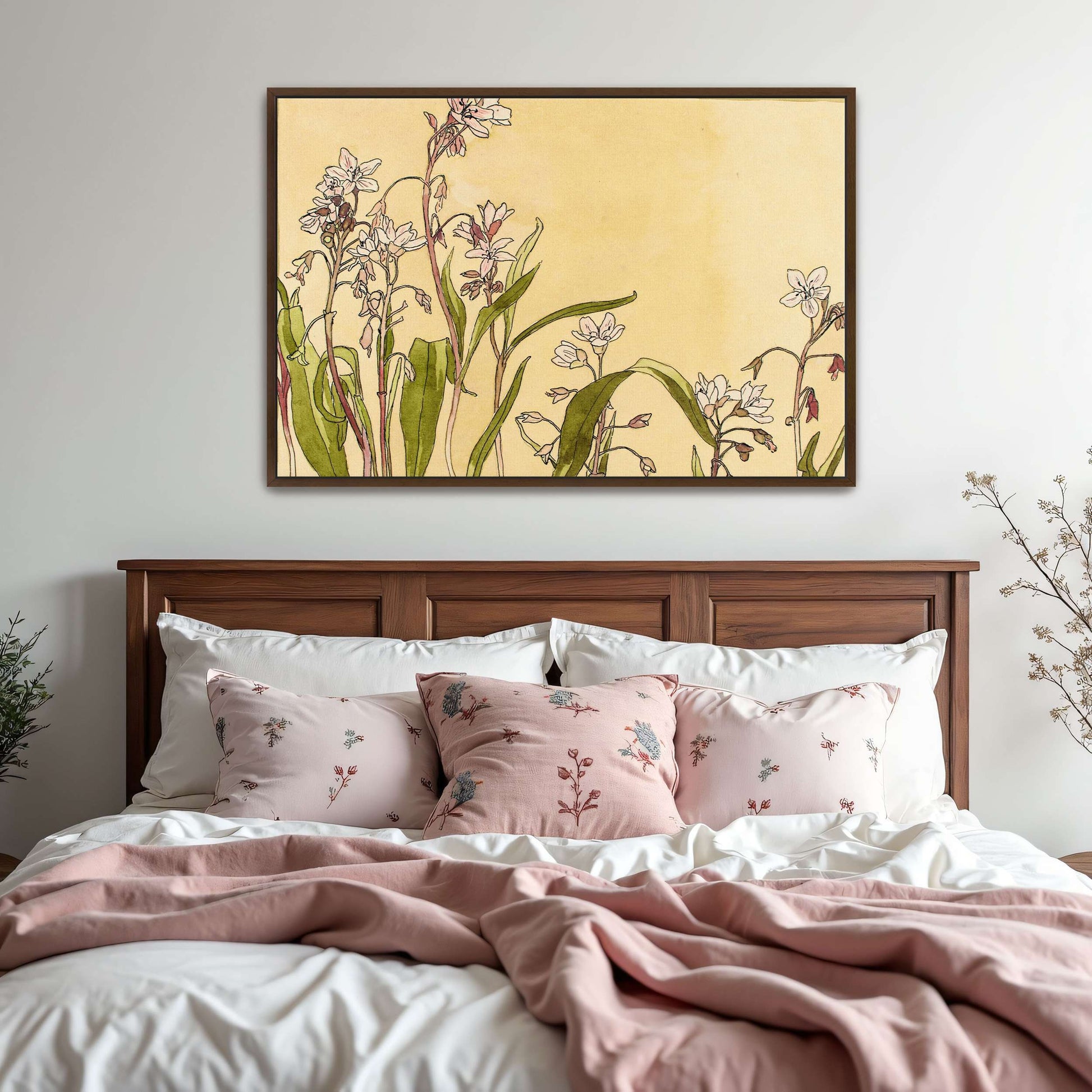 Delicate pink flowers by Hannah Borger Overbeck