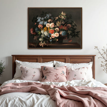 Still Life With Basket Of Flowers By Jean-Baptiste Monnoyer