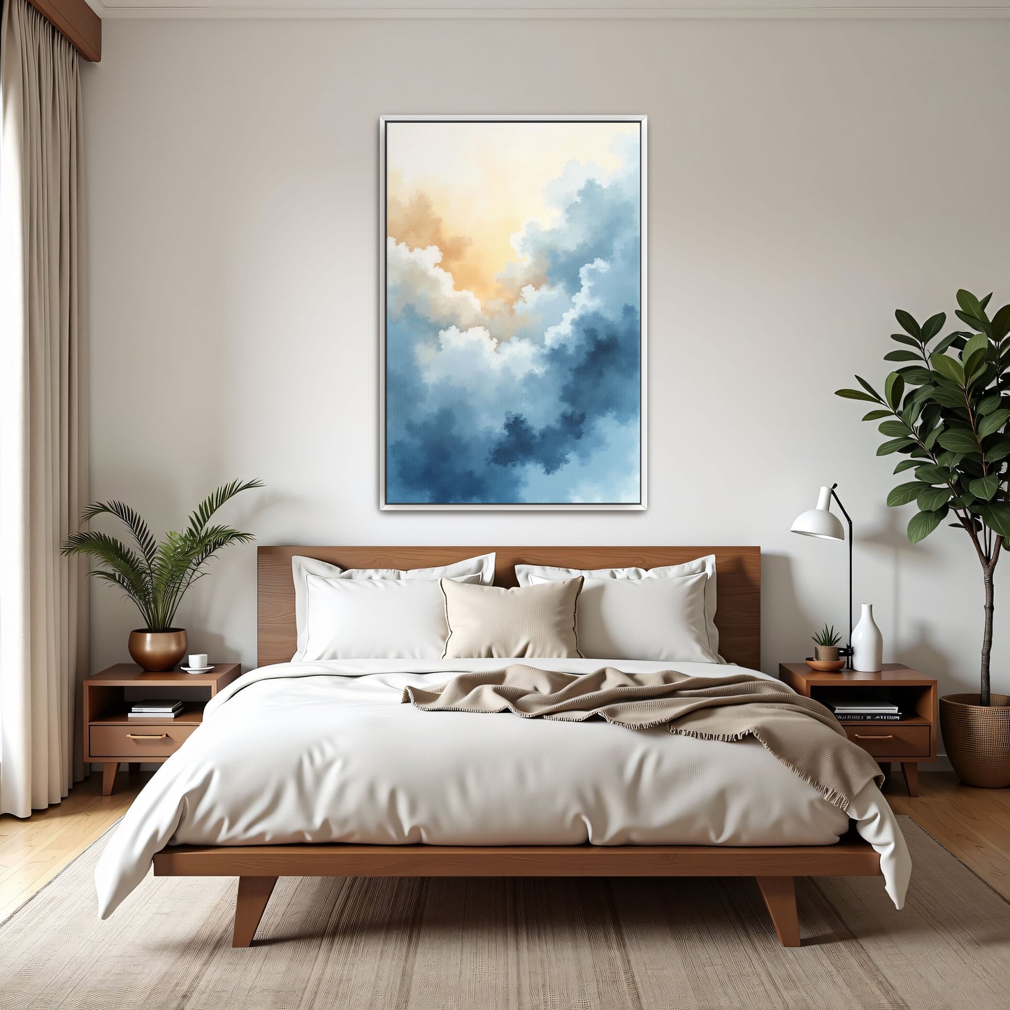 Abstract Sky Watercolor Clouds By Yara Rabibzad