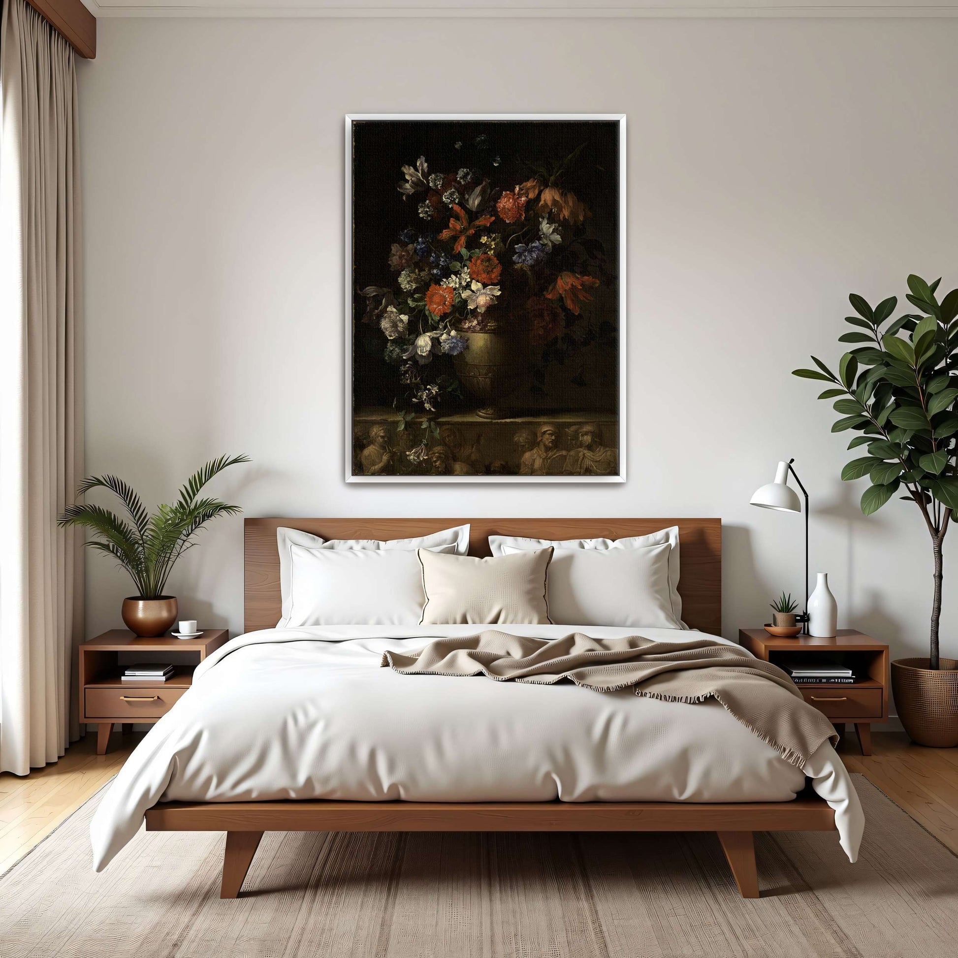 Vase of Flowers with Still Life by Jean-Baptiste Monnoyer