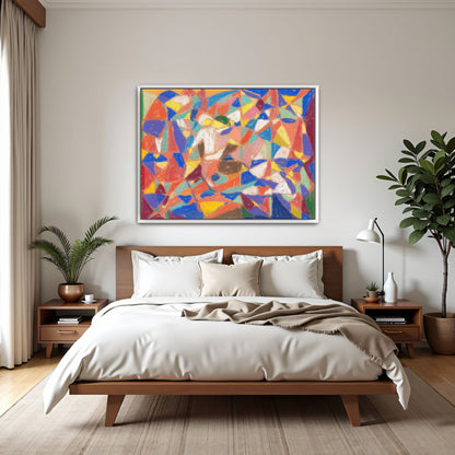 Geometric Abstract Composition Colorful Shapes By Adolf Hölzel