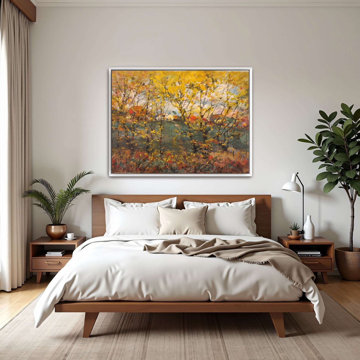 Autumn Trees Landscape Painting by William Henry Holmes