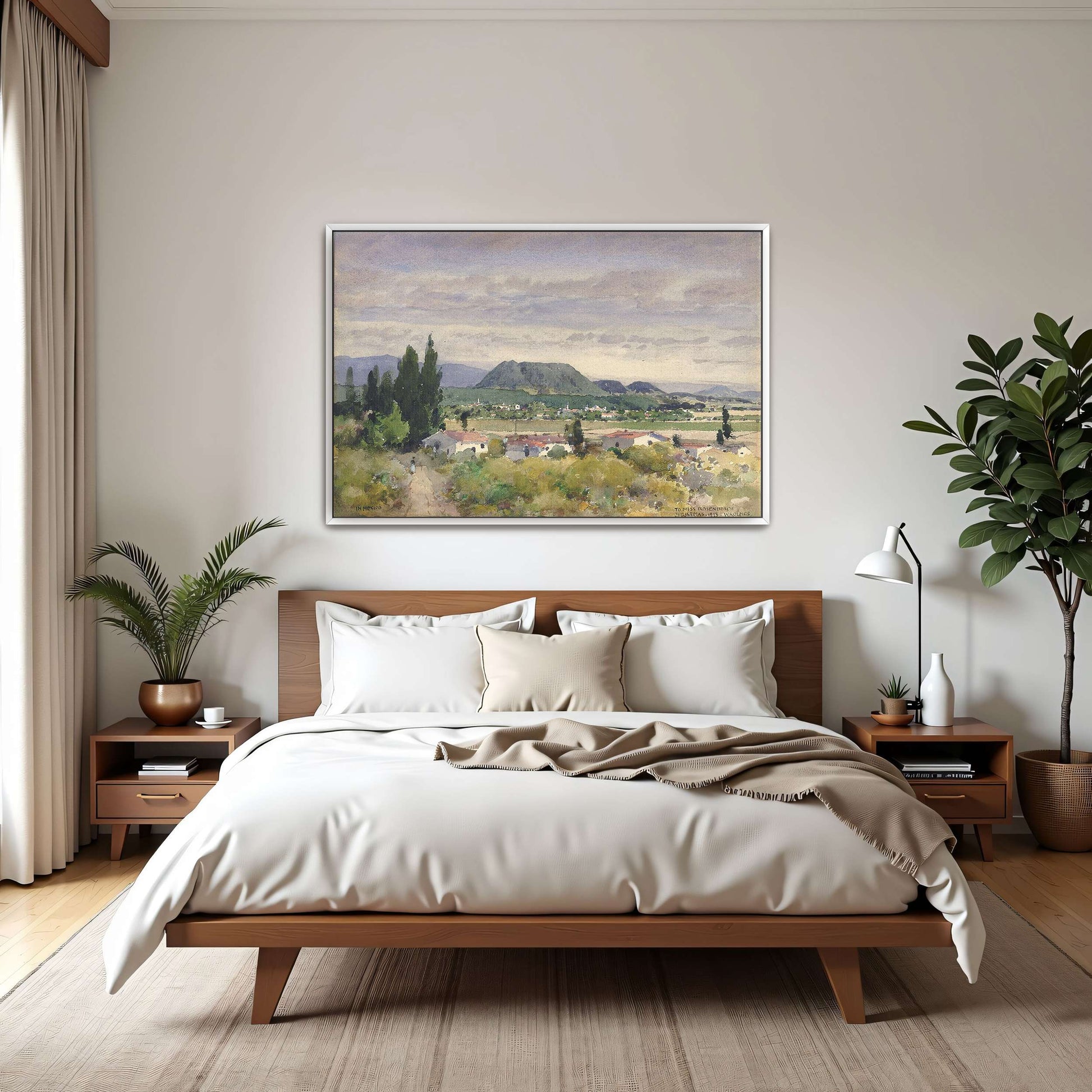 Mountainous landscape with a village by William Henry Holmes