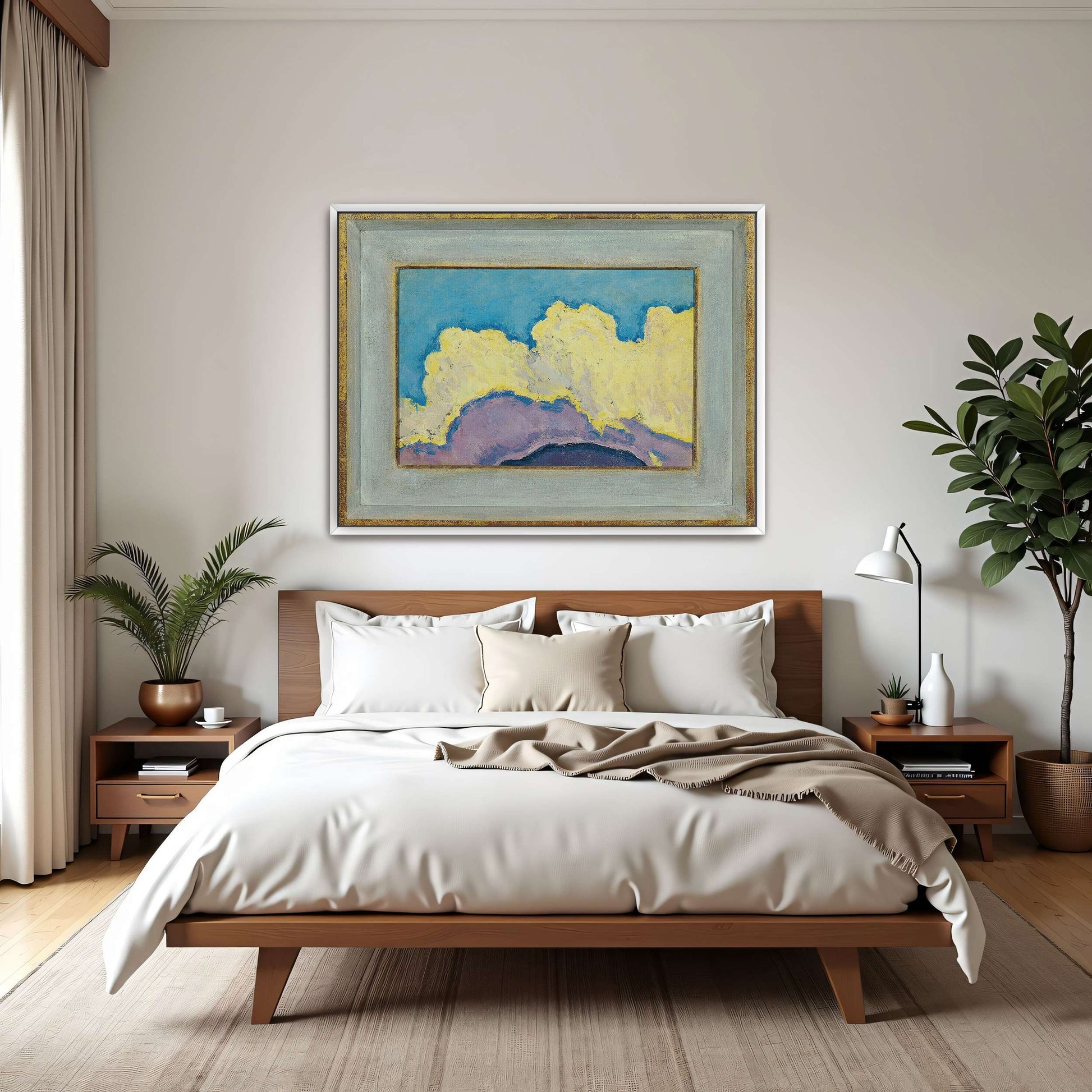 Abstract Cloud Landscape Painting by Koloman Moser