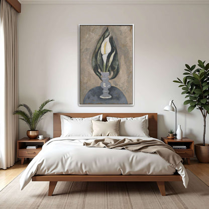 White Calla Lily in Vase by Marsden Hartley