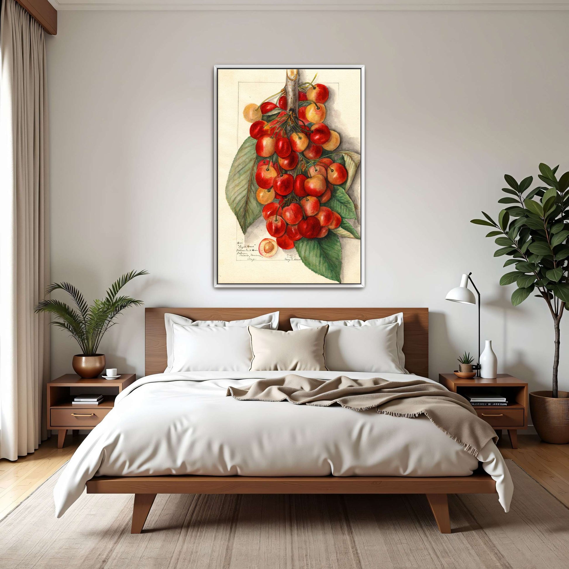 Watercolor painting of cherries by Mary Daisy Arnold