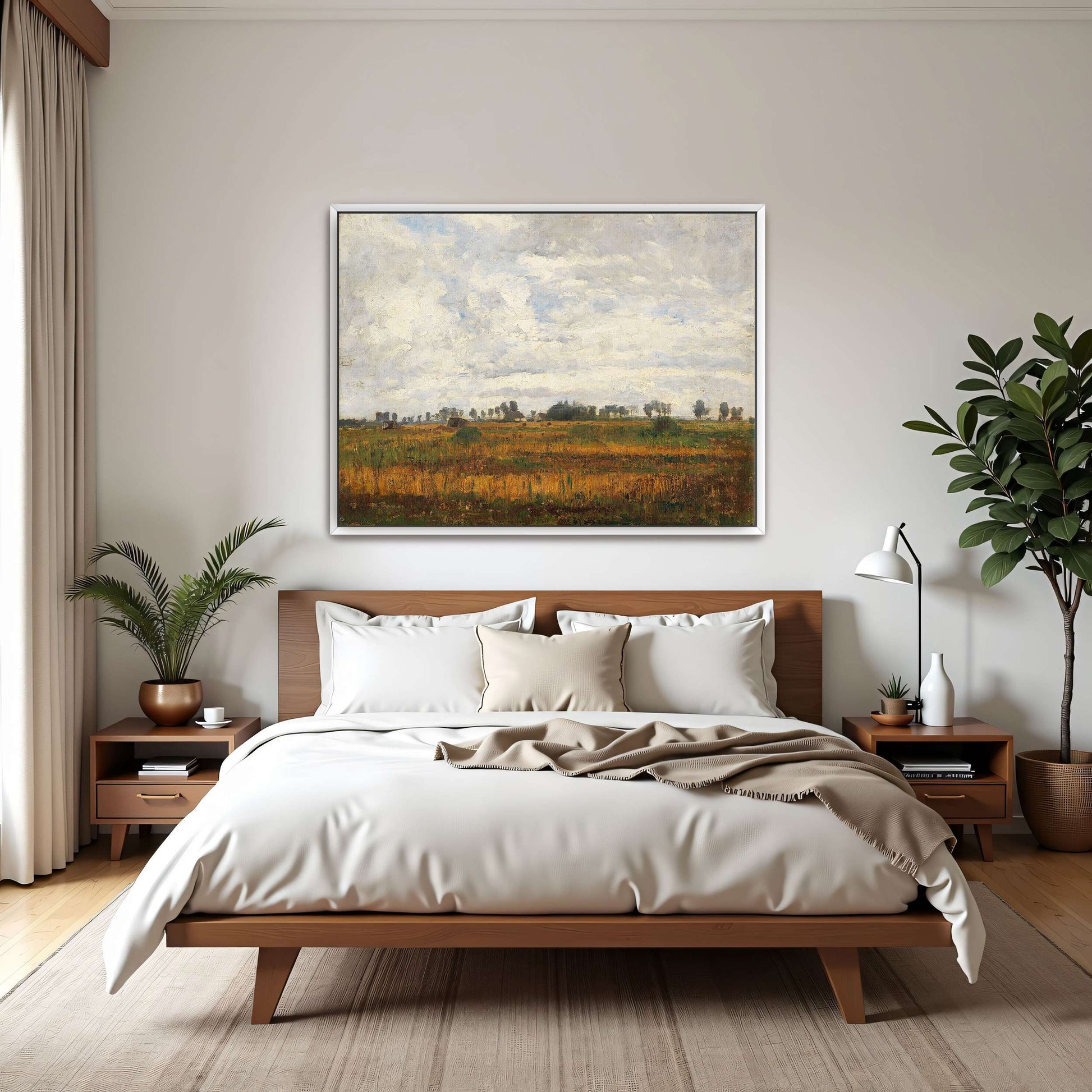 Rural landscape with cloudy sky by Paul Baum