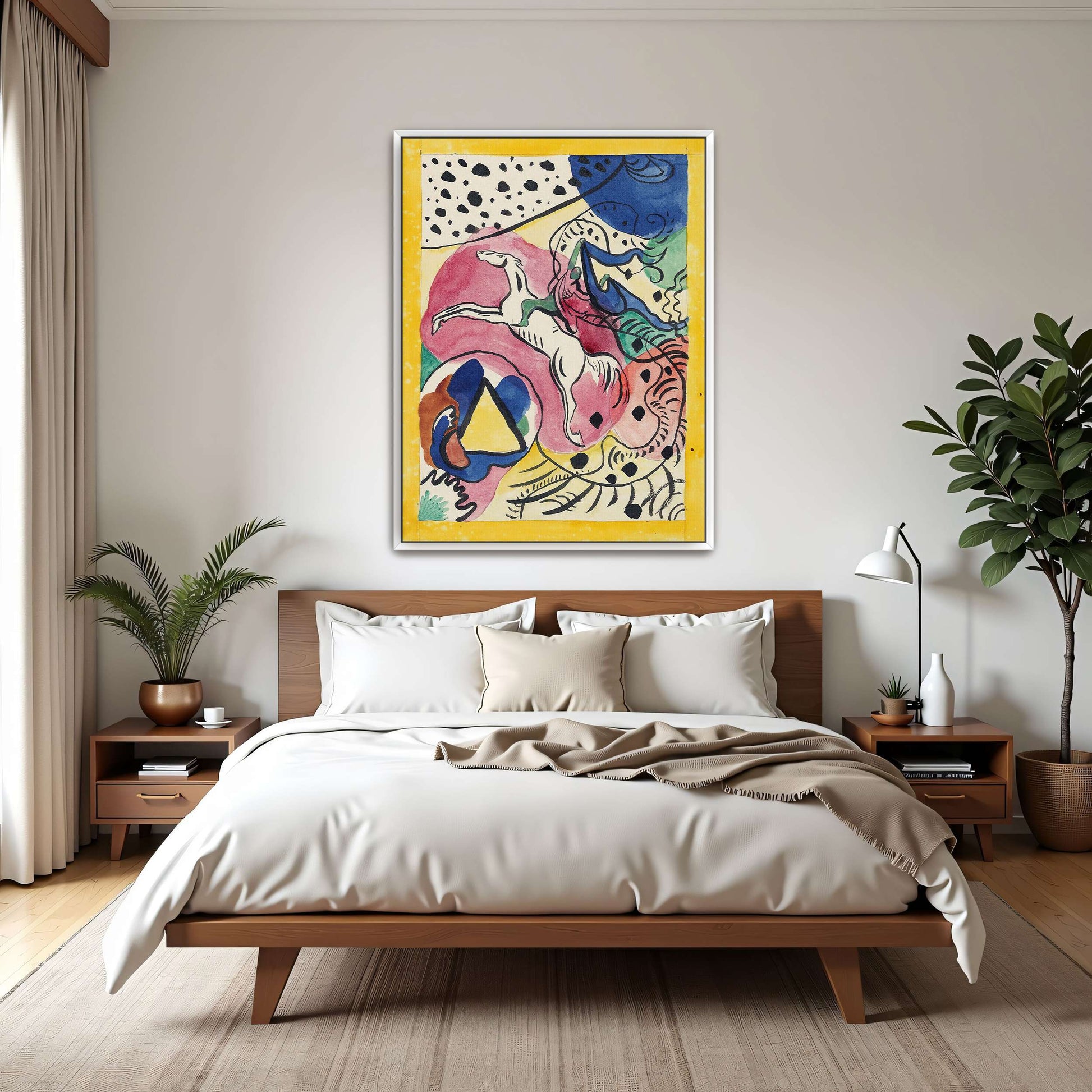 Abstract painting with a horse by Wassily Kandinsky