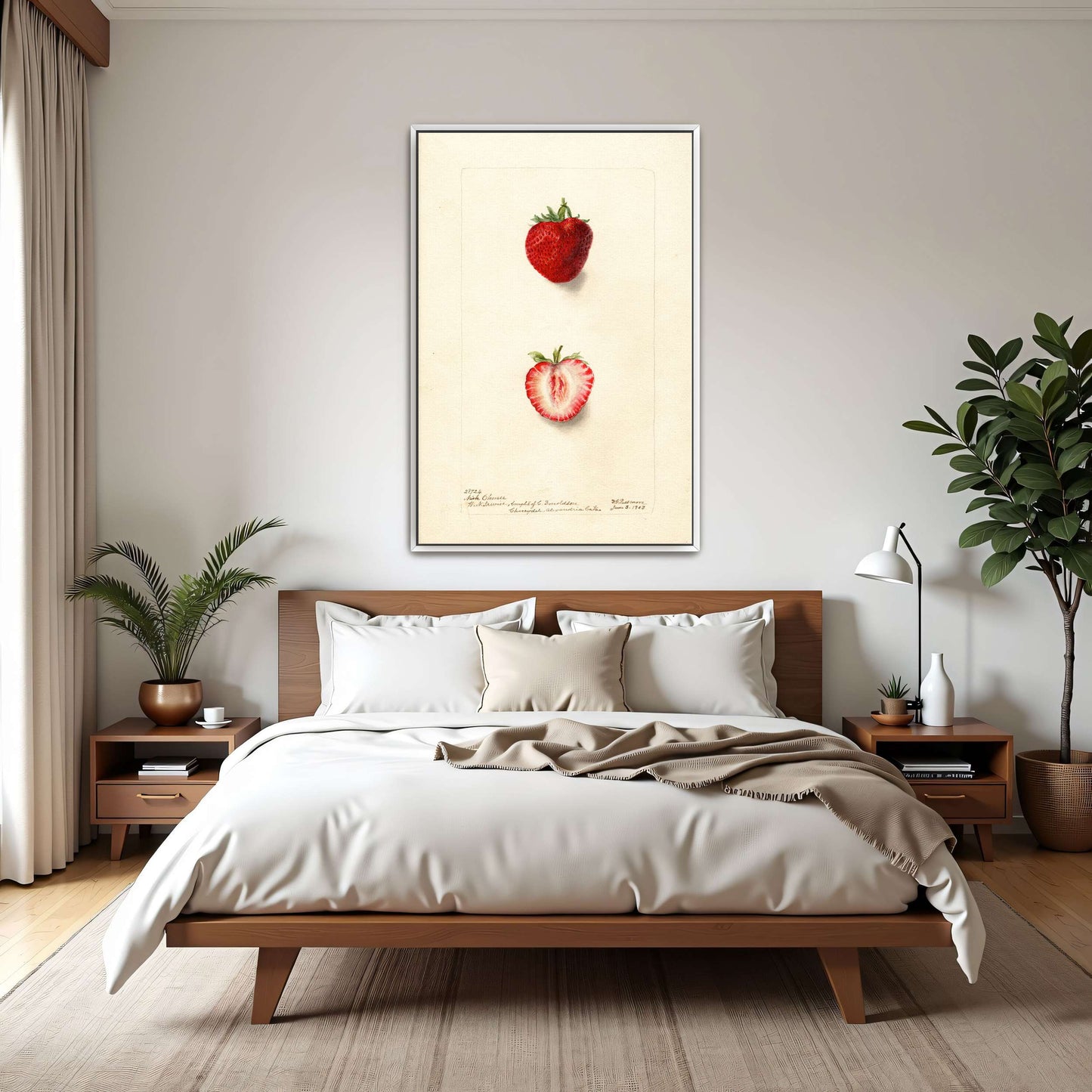 Watercolor painting of strawberries by Deborah Griscom Passmore
