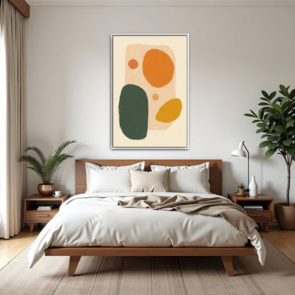 Abstract Shapes In Warm Tones By Yara Rabibzad