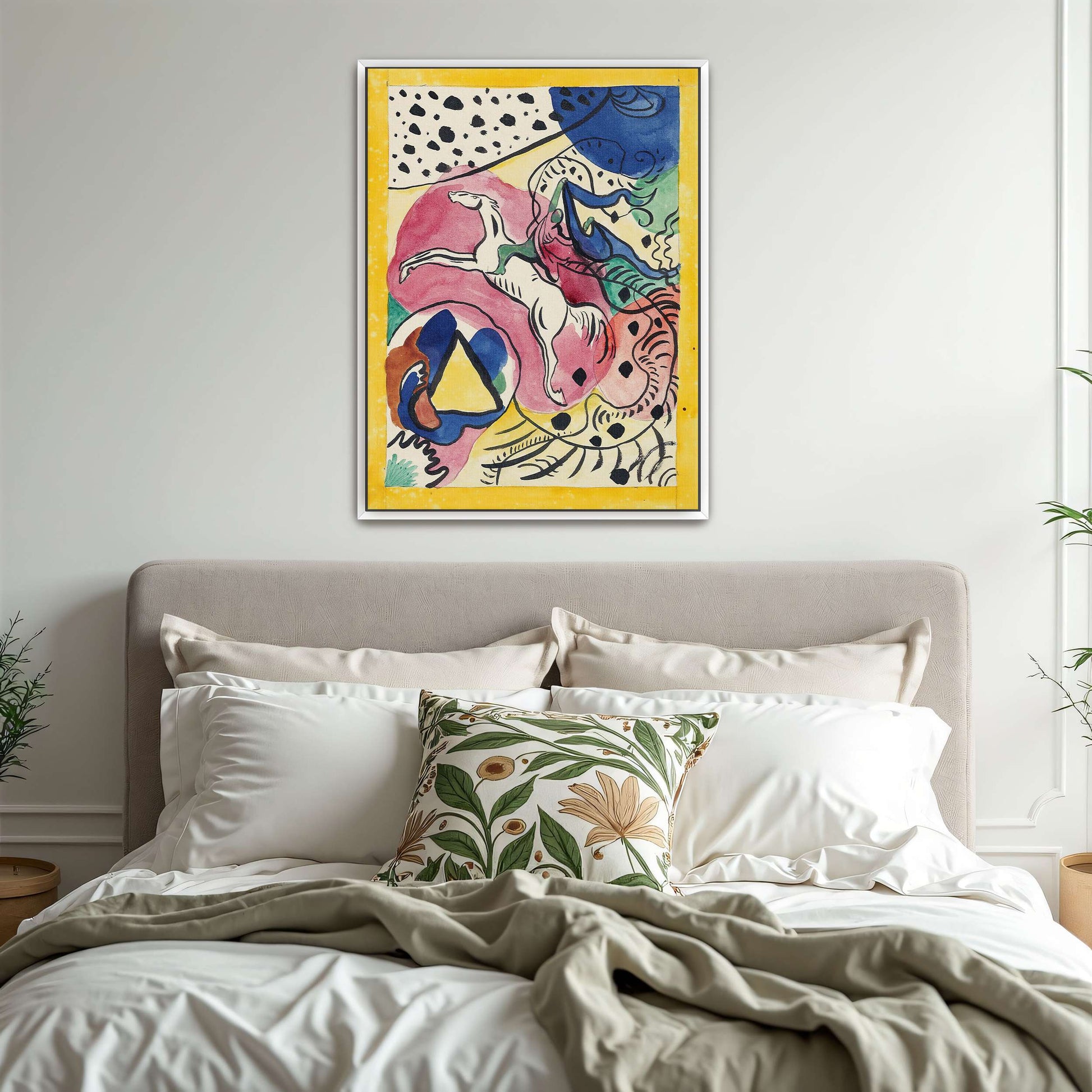 Abstract painting with a horse by Wassily Kandinsky