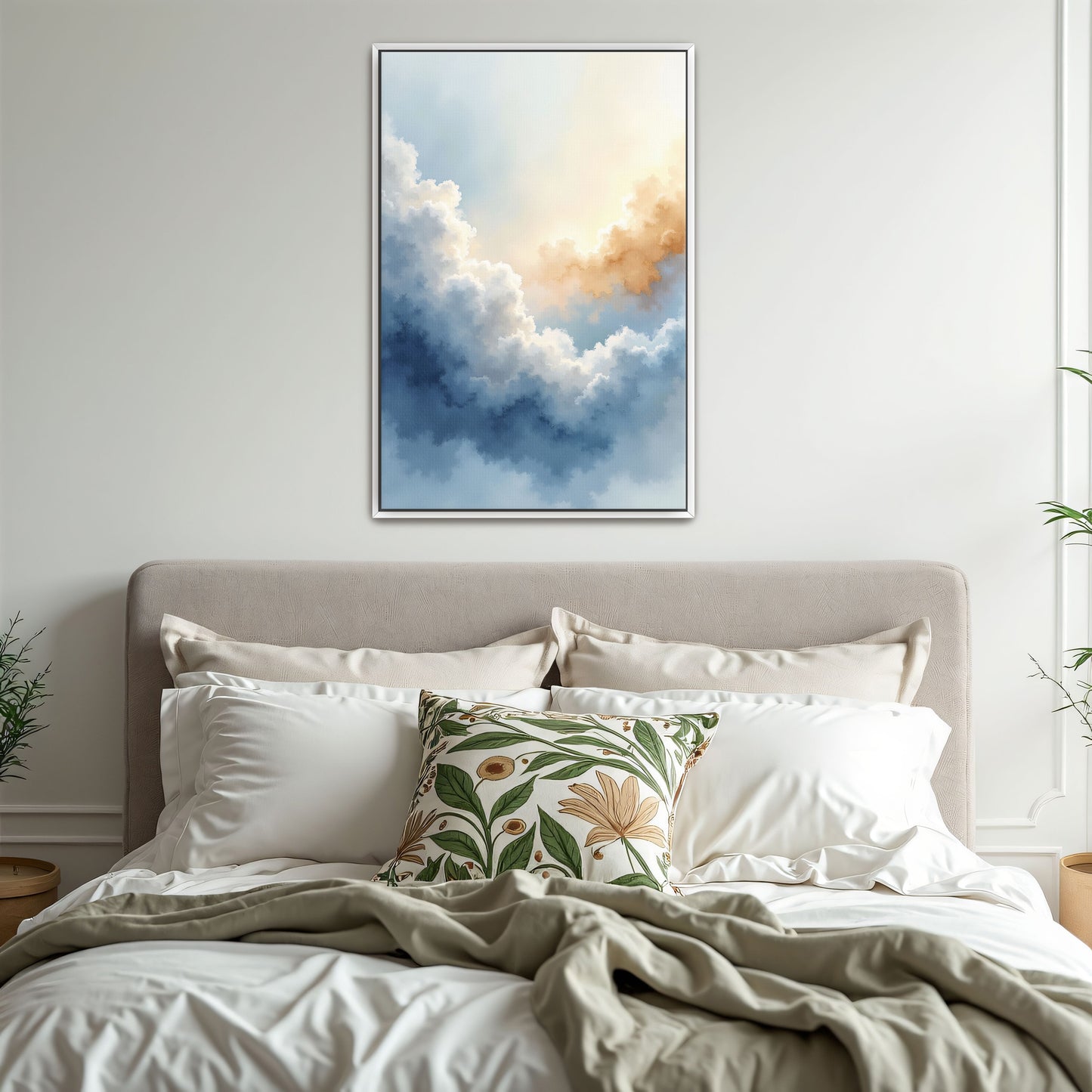 Abstract Watercolor Cloudscape By Yara Rabibzad