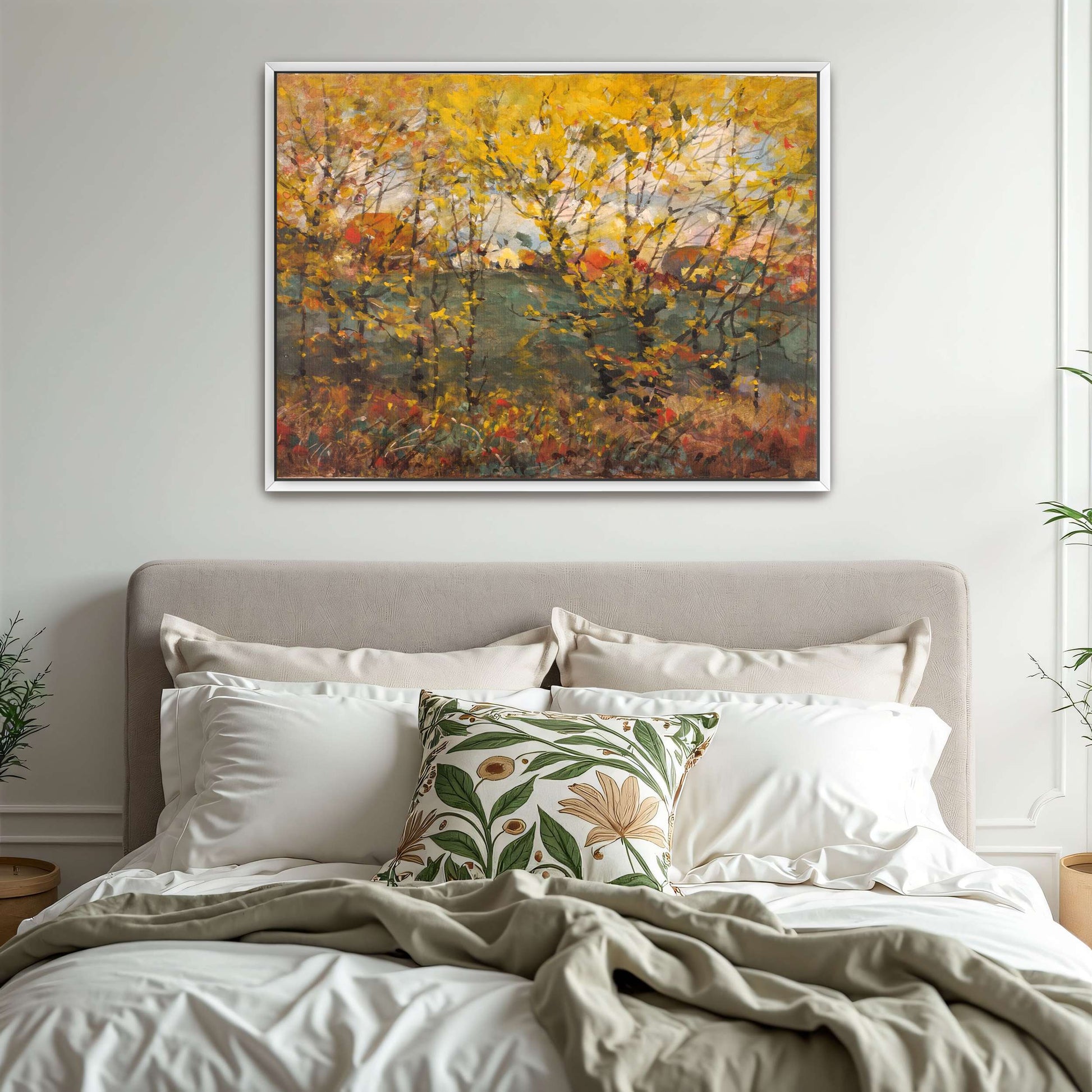 Autumn Trees Landscape Painting by William Henry Holmes
