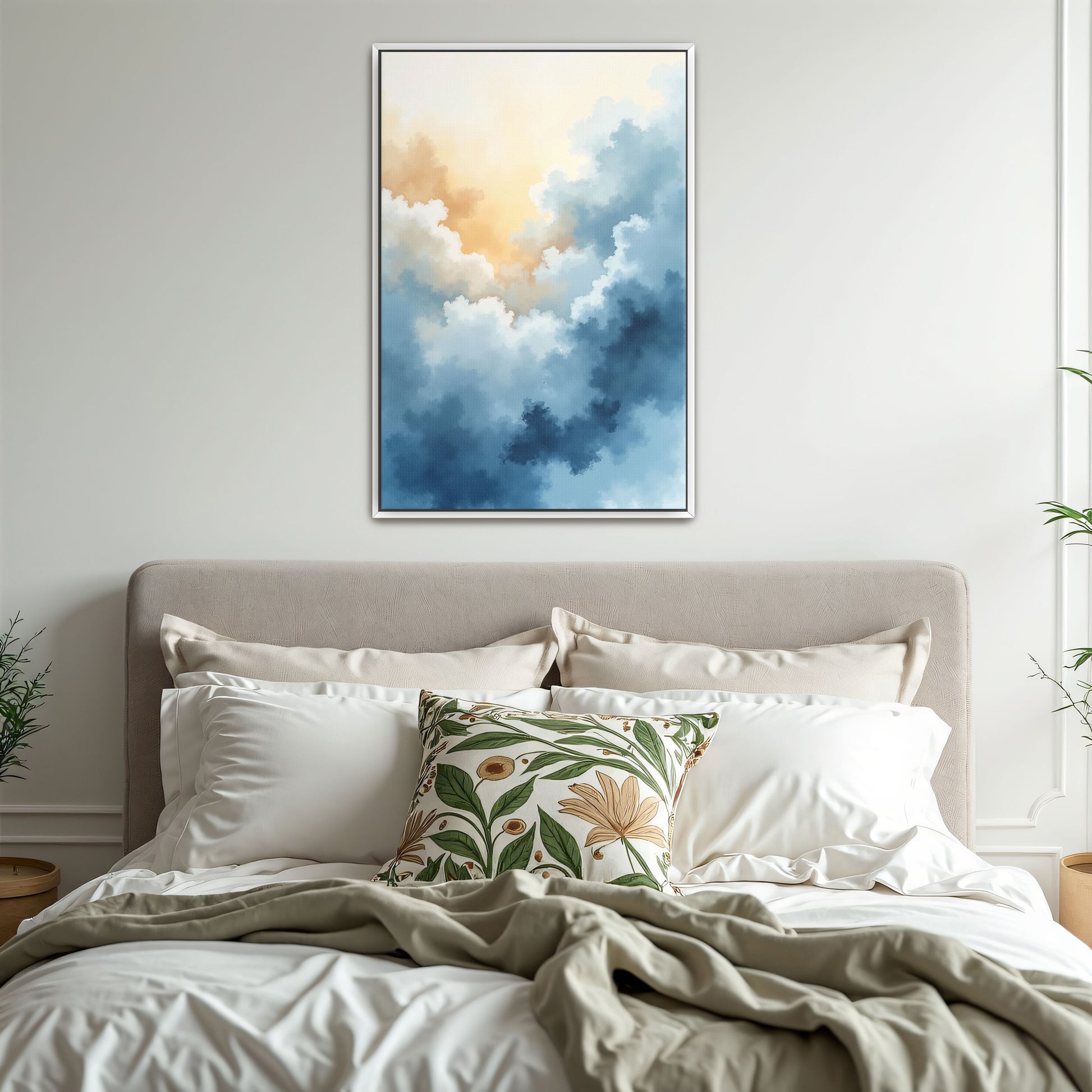 Abstract Sky Watercolor Clouds By Yara Rabibzad