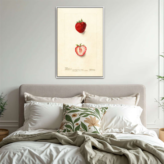 Watercolor painting of strawberries by Deborah Griscom Passmore