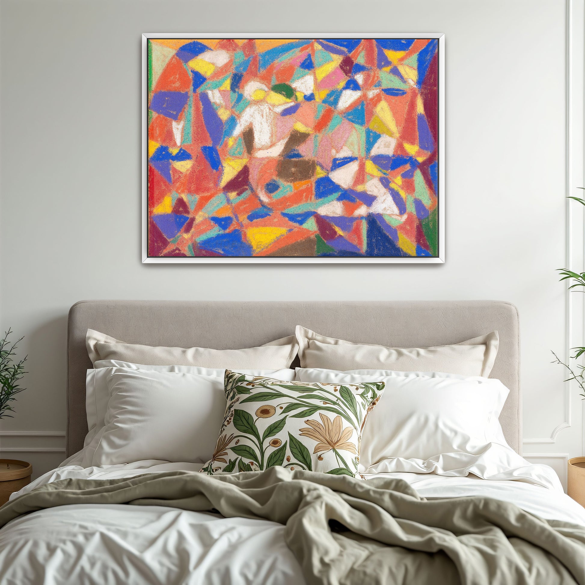 Geometric Abstract Composition Colorful Shapes By Adolf Hölzel