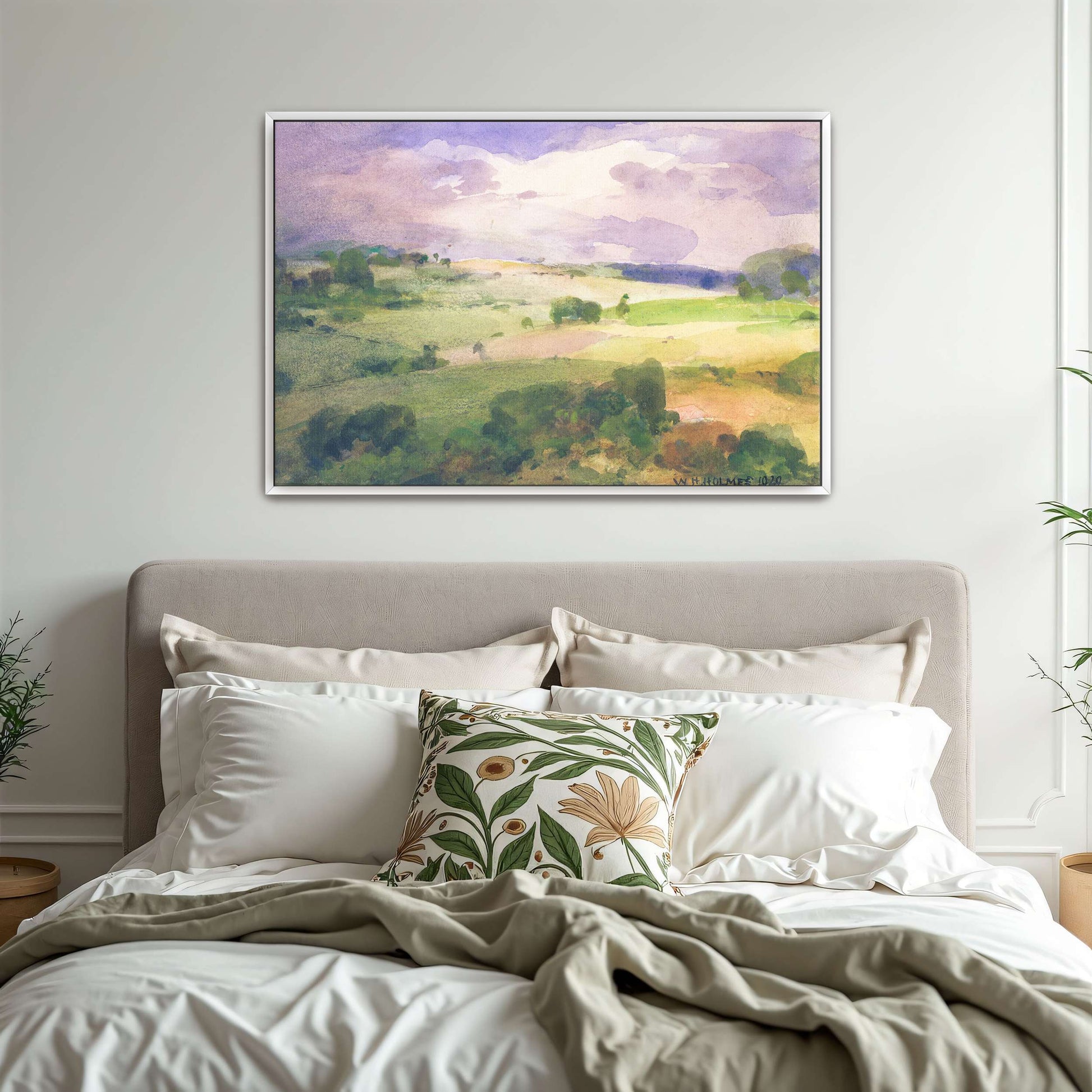 Rolling Hills Under a Cloudy Sky by William Henry Holmes