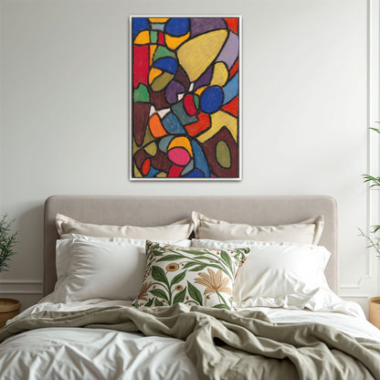 Abstract Geometric Composition With Vibrant Colors By Adolf Hölzel