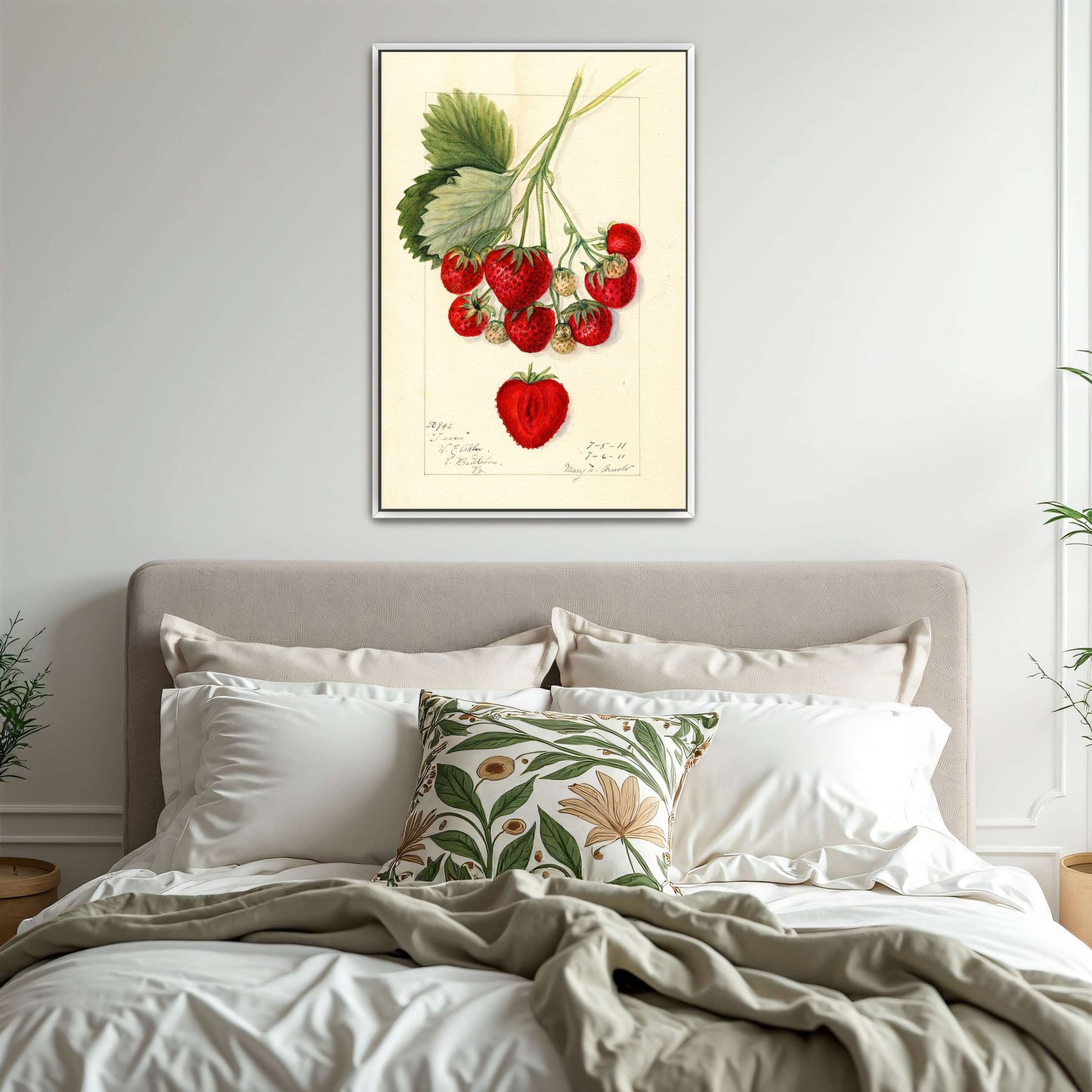 Watercolor painting of strawberries by Mary Daisy Arnold