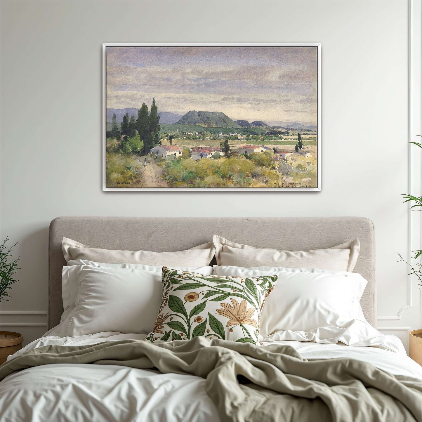 Mountainous landscape with a village by William Henry Holmes