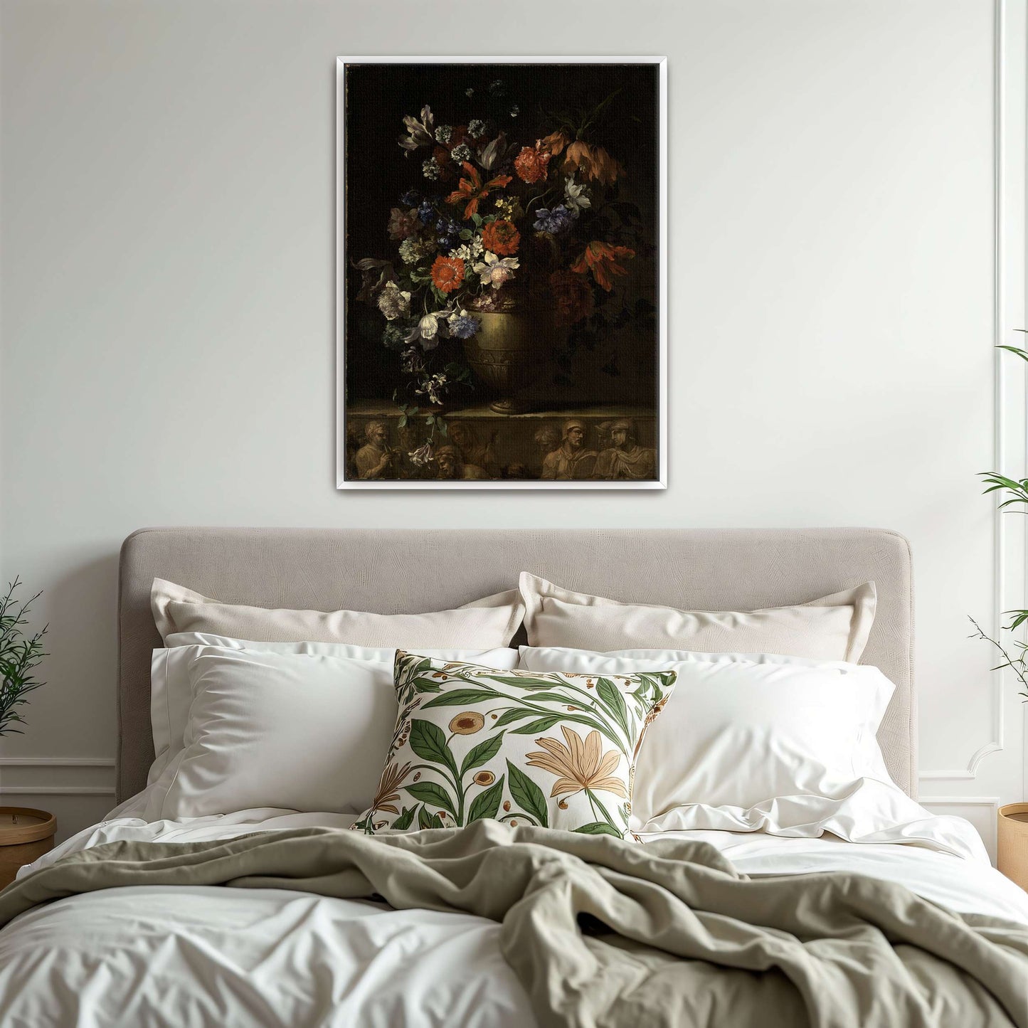Vase of Flowers with Still Life by Jean-Baptiste Monnoyer