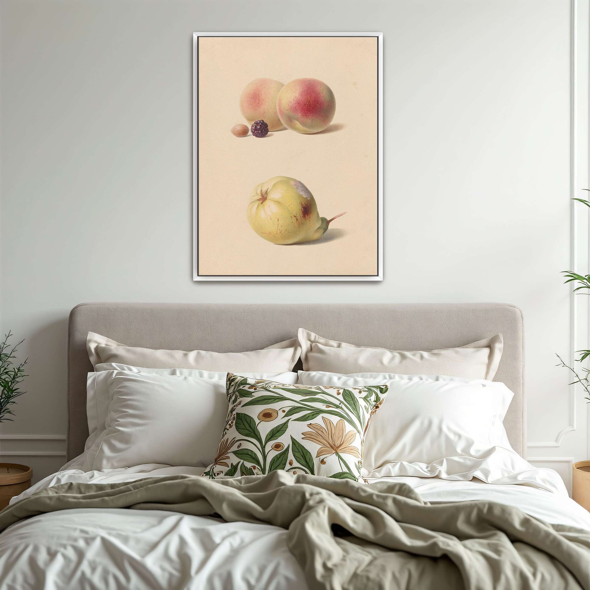 Peaches, blackberry, nut, pear by Hendrik Reekers