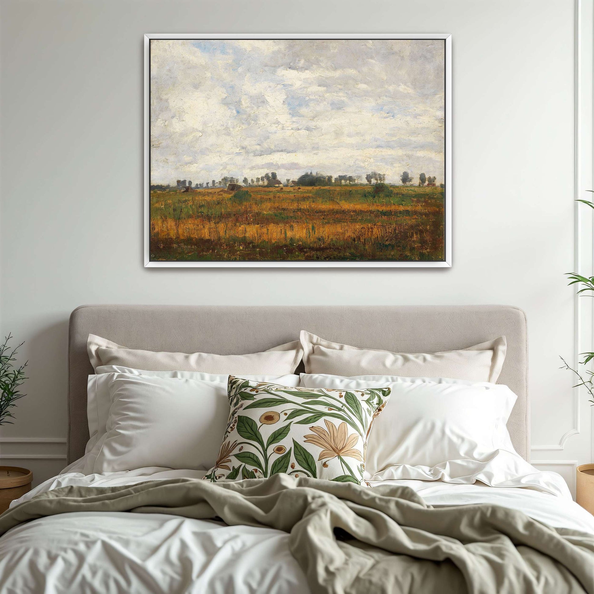Rural landscape with cloudy sky by Paul Baum