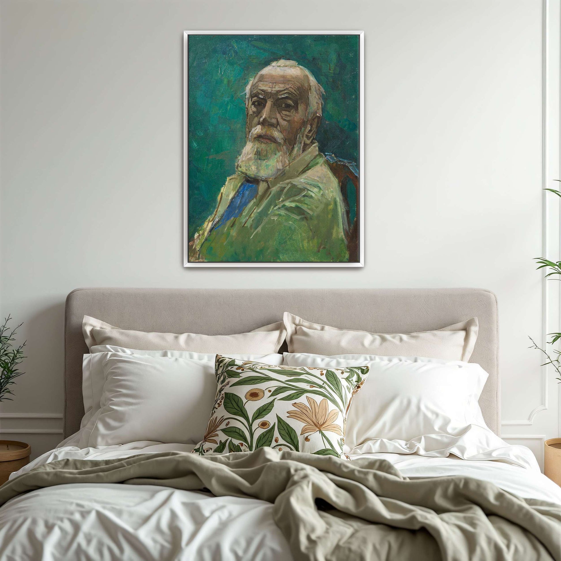 Self-portrait of an elderly man by Carl Moll